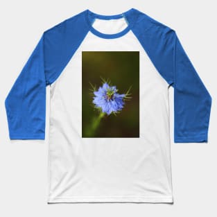 Nigella Flower Blue Baseball T-Shirt